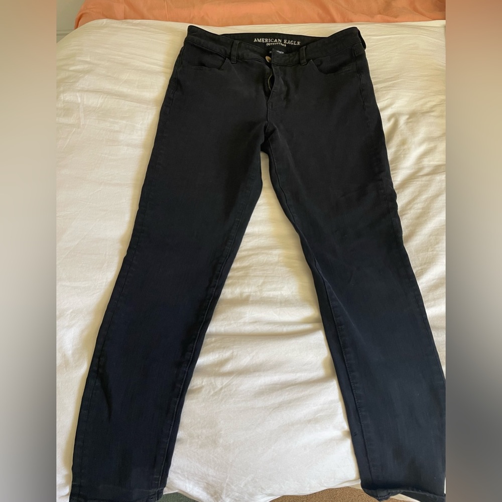 American Eagle Black Hi-Rise Jeggings